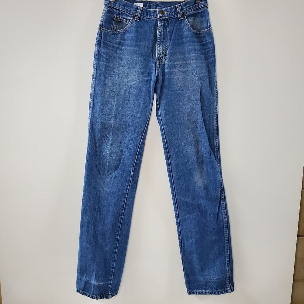 Calvin Klein Vintage  Super high rise straight leg jeans Distressed Condion